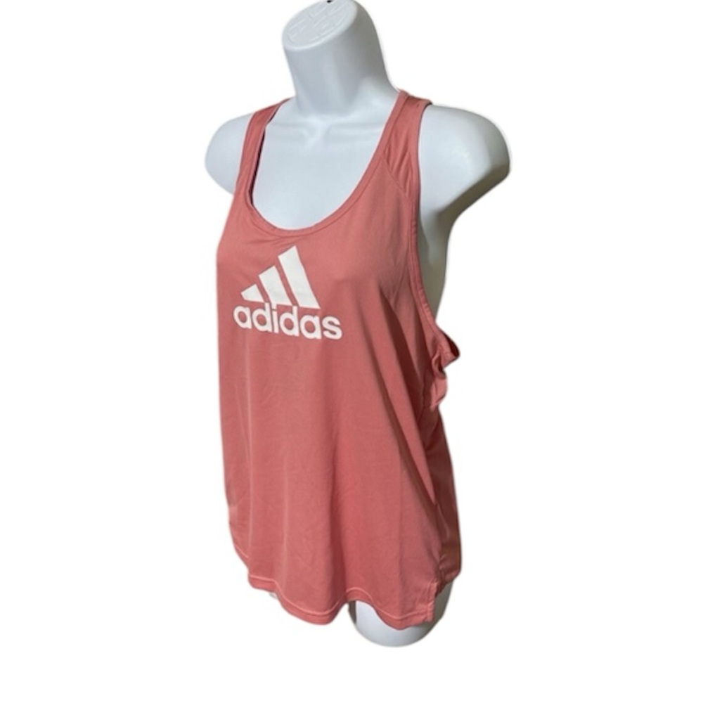 NWT Size Small Adidas Pink Sleeveless Relaxed Tank Top - Picture 2 of 4